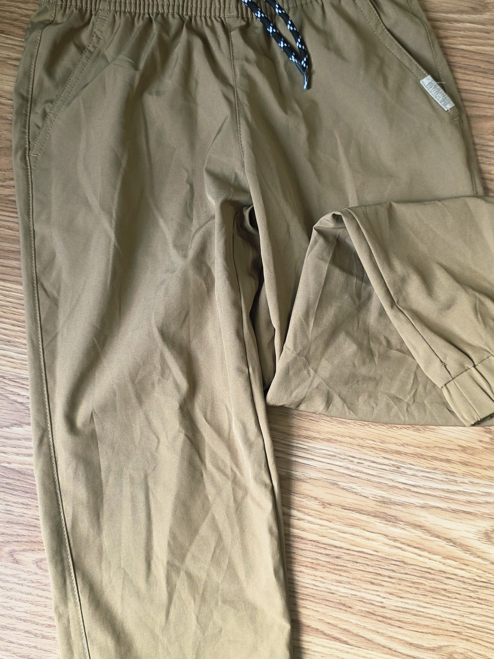 Weatherproof Vintage S Beige Jogger Elastic Waist Stretch Cuffed Casual Pockets
